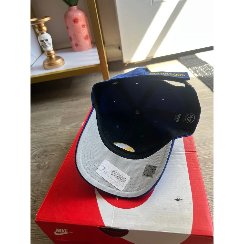 NWT '47 Brand Youth Golden State Warriors Royal Blue Adjustable Hat